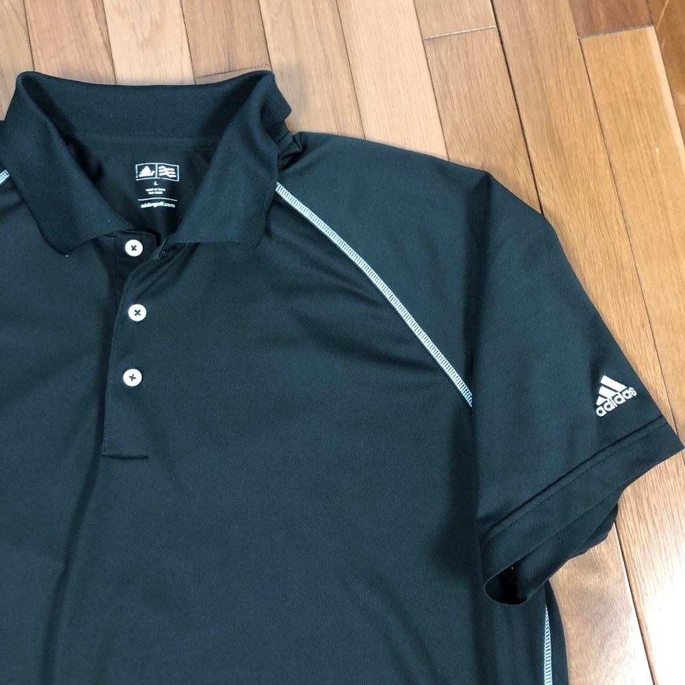 ADIDAS Men’s Black Golf Polo Large